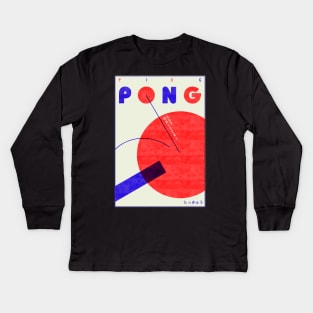 ping pong Kids Long Sleeve T-Shirt